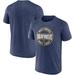 Men's Top of the World Heathered Navy West Virginia Mountaineers Out Work T-Shirt