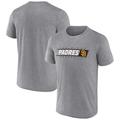 Men's Fanatics Branded Heather Gray San Diego Padres Forceful Swat T-Shirt