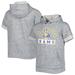 Youth Heather Gray Los Angeles Rams Short Sleeve Pullover Hoodie