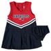 Girls Newborn & Infant Navy/Red New England Patriots Two-Piece Cheerleader Set with Bloomers