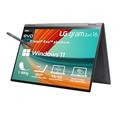 2023 LG gram 16" Ultralight 2-in-1 Convertible Notebook & Tablet 1.480g | Intel Core i7 | 16GB RAM | 1TB SSD | 16:10 IPS LCD Display mit Pen Touch, Thunderbolt 4 | Windows 11 | Mirametrix | Schwarz