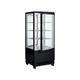 Winco CRD-1K 17" Countertop Refrigerator w/ Pass Thru Access - Swing Door, Black, 110-120v, White