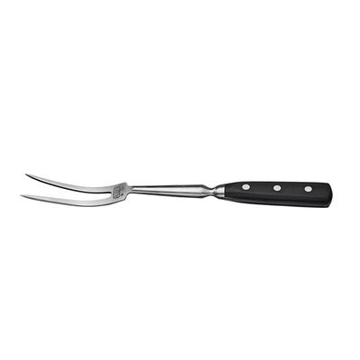 Winco KFP-121 12" Carving Fork, 1 Piece Full Tang, Forged Carbon Steel, POM Handle, Stainless Steel