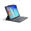 ZAGG Messenger Folio 2 Tastatur für iPad 10.9 (10. Generation) Tablet, Hintergrundbeleuchtung, mehrere Geräte koppeln, Langer Akku, Schwarz (UK)