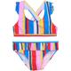 Color Kids - Bikini Summer Stripes Mit Röckchen In Diva Pink, Gr.140