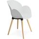 Fauteuil Polymère Blanc H. assise 45 cm