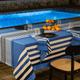 Nappe Coton Bleu 180x250 cm