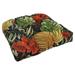 19-inch Rounded Back Indoor/Outdoor Chair Cushion - 19" x 19"