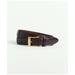Brooks Brothers Men's Cordovan Leather Belt | Burgundy | Size 32