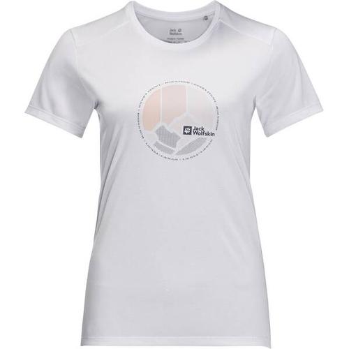 JACK WOLFSKIN Damen Shirt CROSSTRAIL GRAPHIC T W, Größe L in Grau