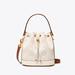 Tory Burch Bags | Like New W/ Tags T Monogram Perforated Bucket Bag-Mini | Color: Cream | Size: Os