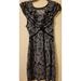 Anthropologie Dresses | Anthropologie Leifsdottir Wool Cashmere Blend Black Floral Dress Size Med | Color: Black | Size: M