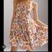 Anthropologie Dresses | Anthropologie En Saison Tiered Floral Smocked Bow Summer Dress S So Pretty | Color: Cream/Orange | Size: S