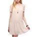 Anthropologie Dresses | Anthropologie Coincidence & Chance Beige Dropped Waist Dress Womens Xs | Color: Pink | Size: Xs