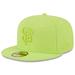 Men's New Era Neon Green San Francisco Giants 2023 Spring Color Basic 59FIFTY Fitted Hat