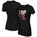 Women's Tiny Turnip Black Arizona Diamondbacks Baseball Love T-Shirt