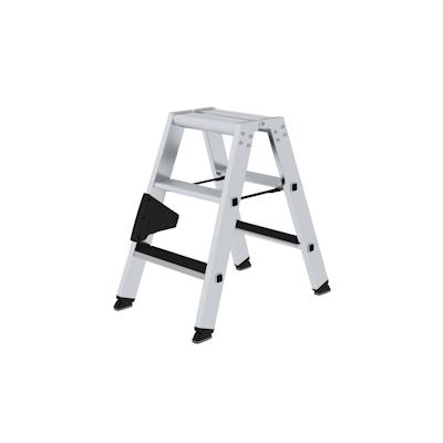 PROREGAL Stufen-Stehleiter beidseitig begehbar mit clip-step 2x3 Stufen Image