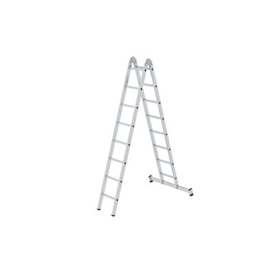 PROREGAL Klappleiter 2-teilig mit nivello®-Traverse 2x8 Sprossen Image