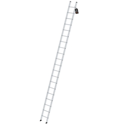 PROREGAL Sprossen-Anlegeleiter ohne Traverse 20-Sprossen