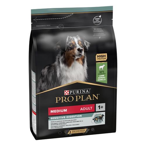 3kg PURINA PRO PLAN Medium Adult Lamm & Reis OPTIDIGEST Hundefutter trocken