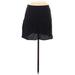 Shein Casual Mini Skirt Mini: Black Print Bottoms - Women's Size 8