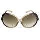 Tom Ford Women's 0185 Sonja Champagne To Purple Frame/Brown Gradient Lens Plastic Sunglasses