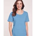 Blair Women's Short-Sleeve Stretch Tee - Blue - L - Misses