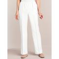 Blair Women's Alfred Dunner® Classic Pull-On Pants - White - 24W - Womens