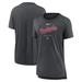 Women's Nike Heather Charcoal Washington Nationals Authentic Collection Early Work Tri-Blend T-Shirt