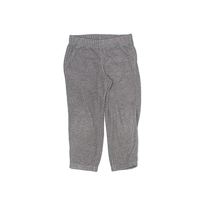 Cat & Jack Fleece Pants - Elastic: Gray Sporting & Activewear - Size 4Toddler