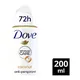 Dove Advanced Care Coconut & Jasmine Anti-Perspirant Deodorant Spray with plant based moisturiser for 72hour protection 200ml