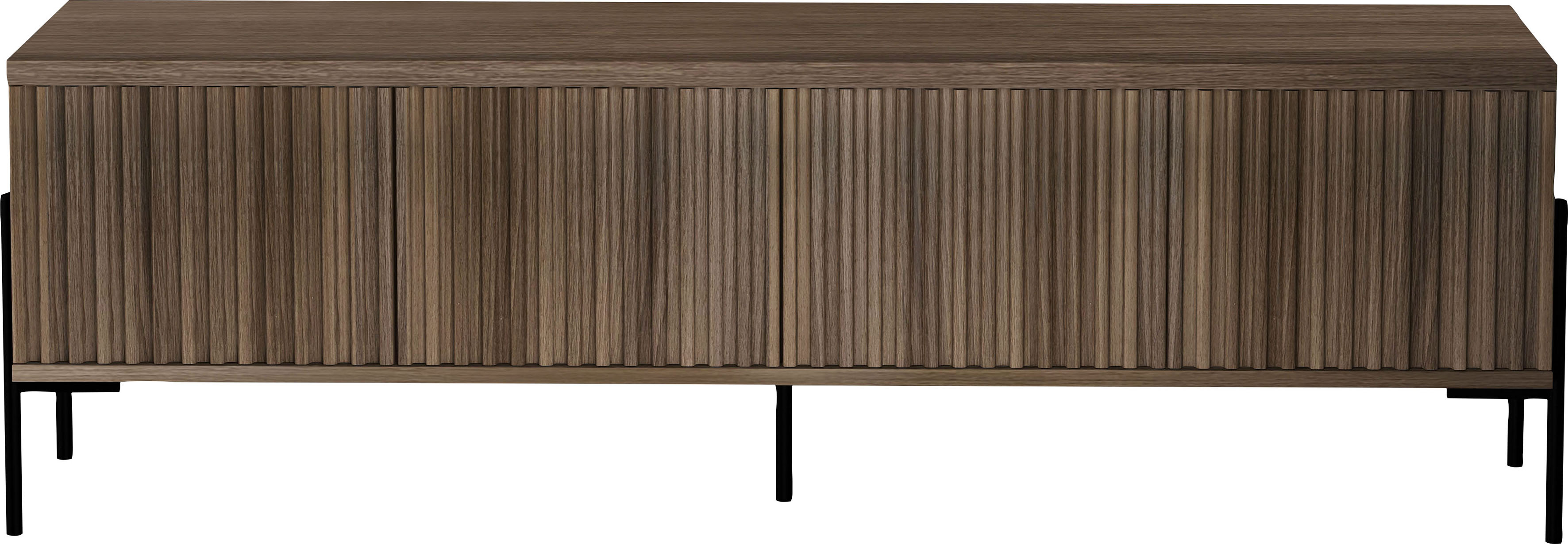 Lowboard HOME AFFAIRE "Valloire", braun, B:176cm H:55cm T:38cm, MDF, Spanplatte, Sideboards, Kommode, Push-to-open Funktion, Breite 176 cm