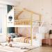 Twin-Over-Twin Stairway Bunk Bed,House Bed,Storage and Guard Rail