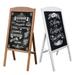 2-Side Rustic Magnetic A-Frame Chalkboard Sign Extra Large 40x20 Free Standing