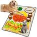 Snuffle Mat for Large Dogs 40 x 28 Dogs Nosework Feeding Mat Enrichment Interactive Dog Puzzle Slow Feeder Dog Puzzle Toys for Training and Brain Stimulating Encourages Natural Foraging Skills