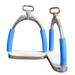82RI 3 In Neck Hilason Western Slanted Stainless Steel rubber Pad Stirrups