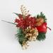 Christmas Pine Stems Fake Pine Cone Flower Christmas Artificial Pine Cones Floral Picks for Decoration DIY Xmas Garland Wreath Ornaments