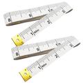 2 Pack Soft Tape Measure Double Scale Flexible Ruler for Body Weight Loss Fabric Sewing Tailor Craft Vinyl Ruler Has Centimetre Scale on Reverse Side 60 Inch(White)