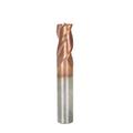 PET-U 3 Flute Carbide End Mill 1-1/8 Inch Cutting Length x 3 Inch Overall Length x 1/2 Inch Shank Diameter Suitable for Aluminum Cutting Non-Ferrous Metals Up Cutting 1 Pcs