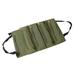 Roll up Tool Bag Wrench Organizer Collapsible Small Tool Bag Canvas Bucket Hanging Tool Zipper Carrier Tote Wrench Tools Pouch for green