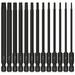 13PCS Security Torx Bit Set Tamper Resistant Star Bits 1/4 Hex Shank Torx Screwdriver Bit Set 4 Long