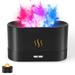 HONSITML Flame Essential Oil Diffuser Super Quiet Mist Air Humidifier 180ml Aromatherapy Diffuser 2 Brightness Night Light & Auto-Off Protection for Home Office Bedroom