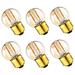 G40 12V 24V 1Watts LED Edison Bulb Warm White 2200K Low Voltage LED Light Bulb E26 E27 Base 6Pack