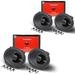 4x Rockford Fosgate PUNCH P1683 6 x8 520 Watt 3-way Coaxial Car Stereo Speakers