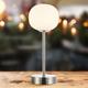 JONATHAN Y Xavier 12.25 Modern Minimalist Iron Wireless Rechargeable Integrated LED Table Lamp Nickel/White by JONATHAN Y Nickel