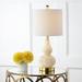 JONATHAN Y Anya 20.5 Mini Glass LED Table Lamp Gray by Ivory - 1-Lamp