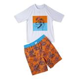 iXtreme Baby and Toddler Boy Dino Rash Guard and Swim Trunks Set 2-Piece Sizes 12M-4T
