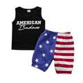 ZHAGHMIN 18 Months Boy 6 Month Boy Clothes Toddler Kids Boys Girls 4Th Of July Short Sleeve Independence Day T Shirt Tops Shorts Outfits Set Baby Boy Clothes 4 Piece New Born Baby Boy Gift Boys Pant