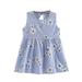 Summer Dresses Girls And Toddlers Sleeveless A Line Short Dress Casual Print Purple 120
