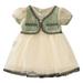 Princess Dresses for Girls Short Sleeve Casual Dresses Casual Print Green 9